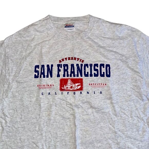 San Francisco Grey Cotton Graphic Tee - Size Large - Picture 2 of 4